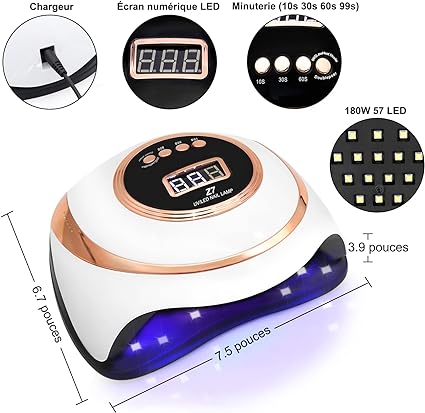 Lampe UV Professionnelle - Séchage rapide pour des ongles parfaits